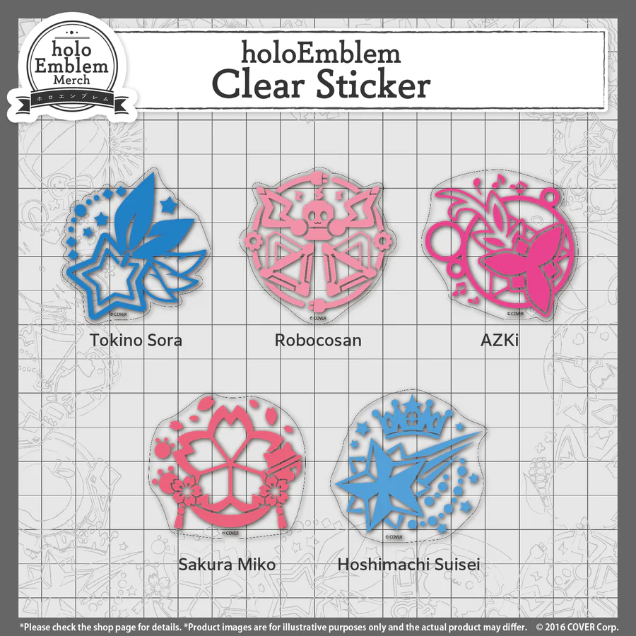 [Pre-order] holoEmblem Clear Sticker