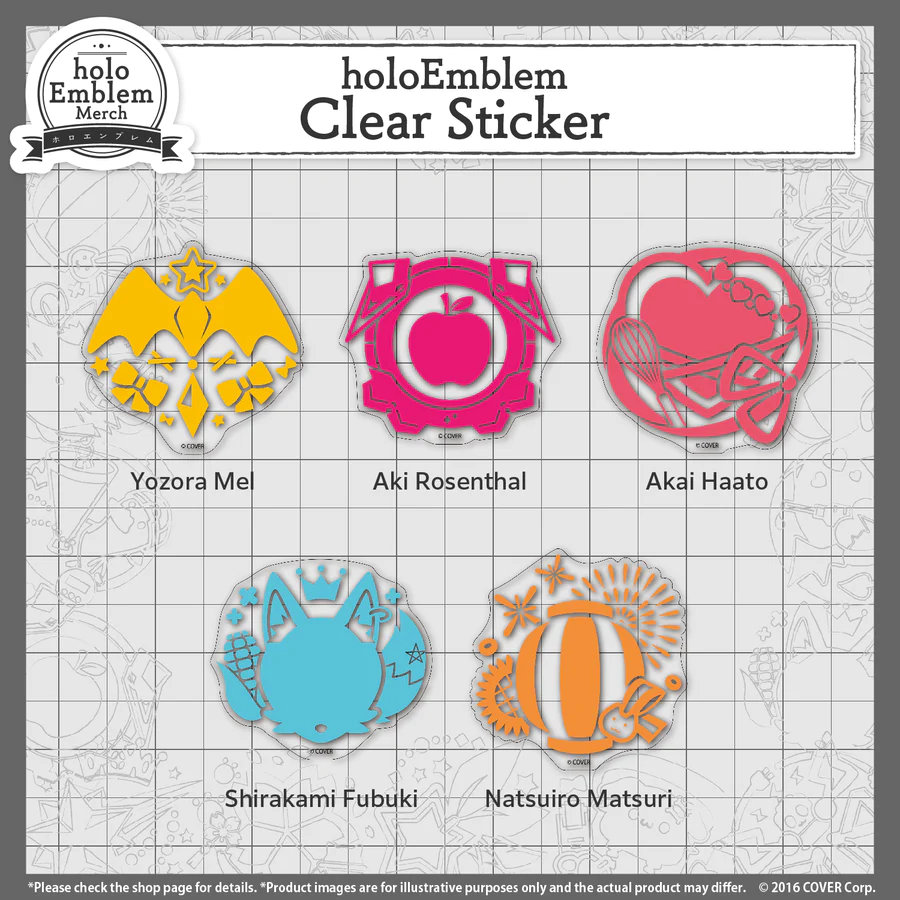 [Pre-order] holoEmblem Clear Sticker