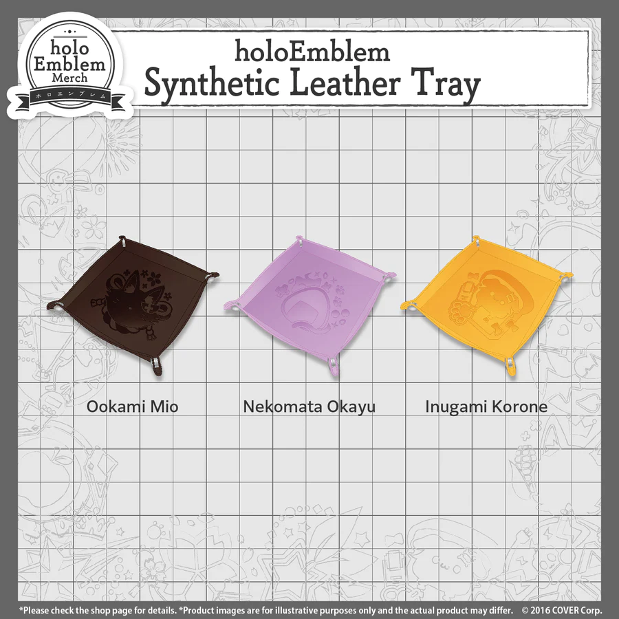 [Pre-order] holoEmblem Synthetic Leather Tray