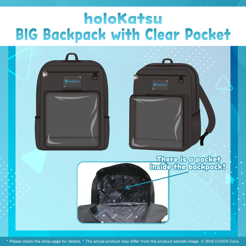 [Pre-order] holoKatsu BIG Backpack with Clear Pocket