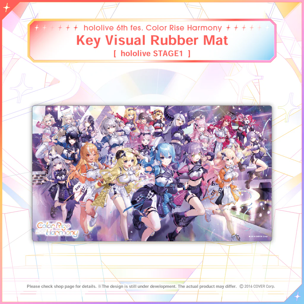 [Pre-order] hololive 6th fes. Color Rise Harmony Concert Merchandise - Rubber Mat