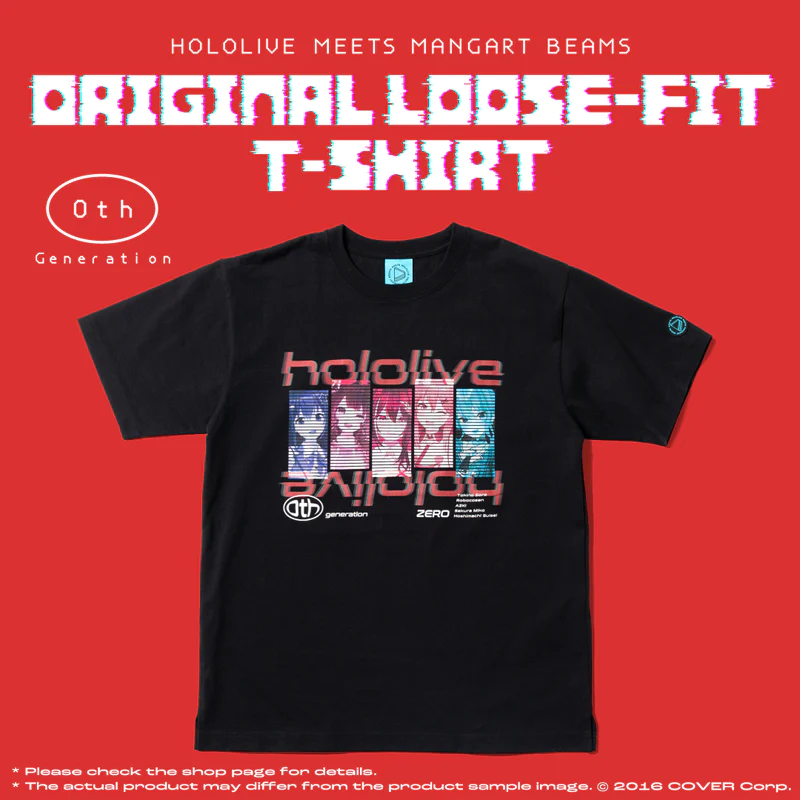 [Pre-order] HOLOLIVE MEETS MANGART BEAMS Original Loose-Fit T-Shirt - Size M