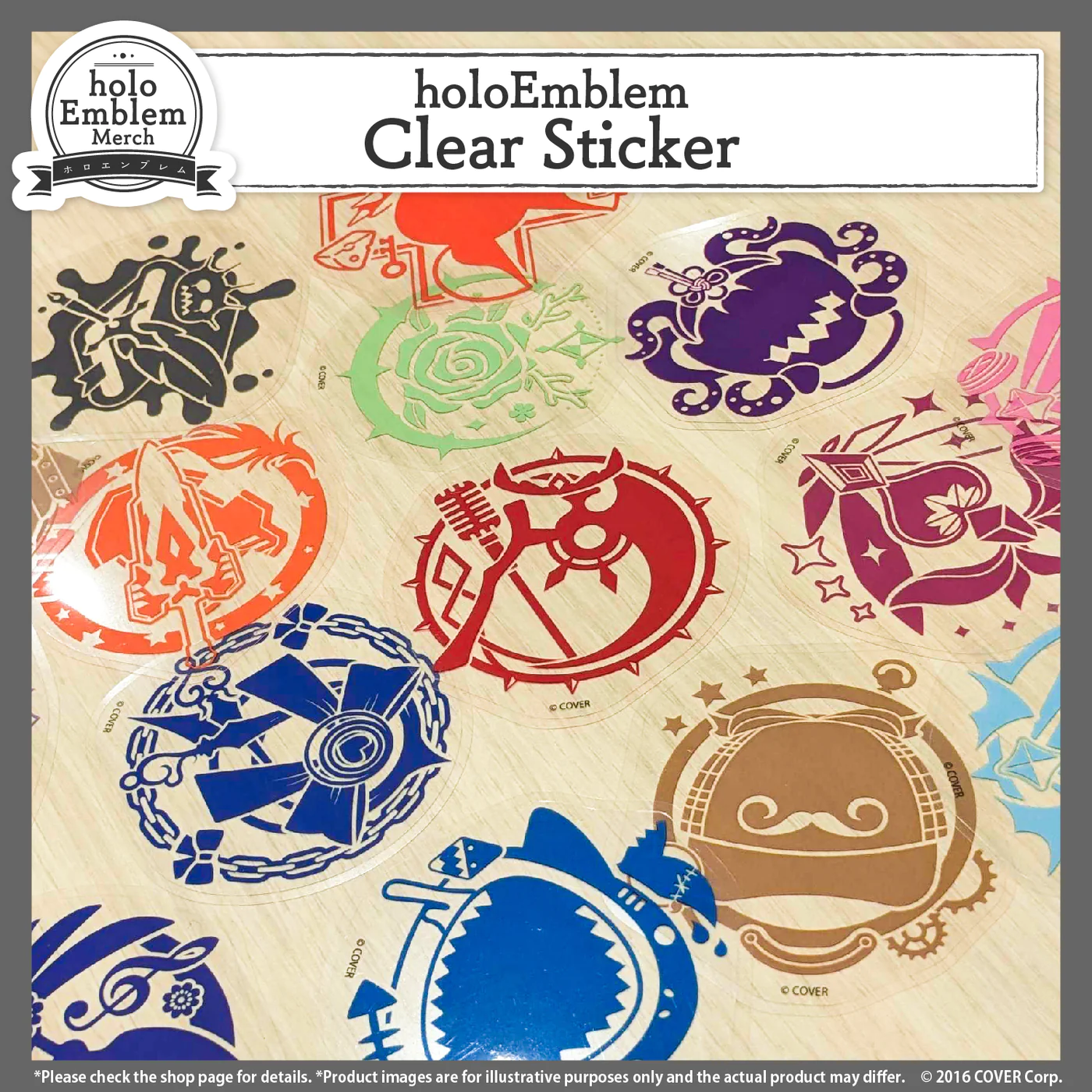 [Pre-order] hololive English holoEmblem - Clear Sticker