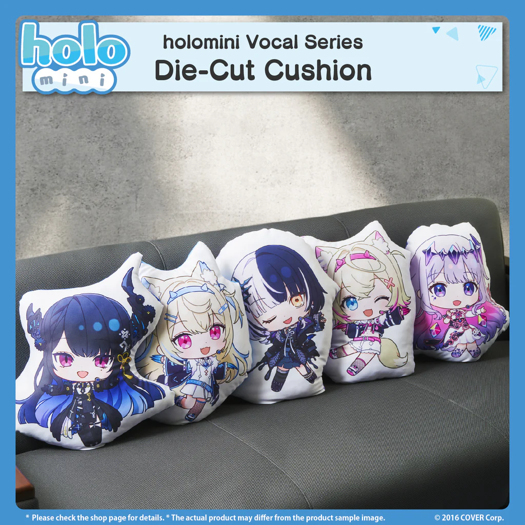 [Pre-order] holomini Vocal Series hololive English -Advent- - Die-Cut Cushion