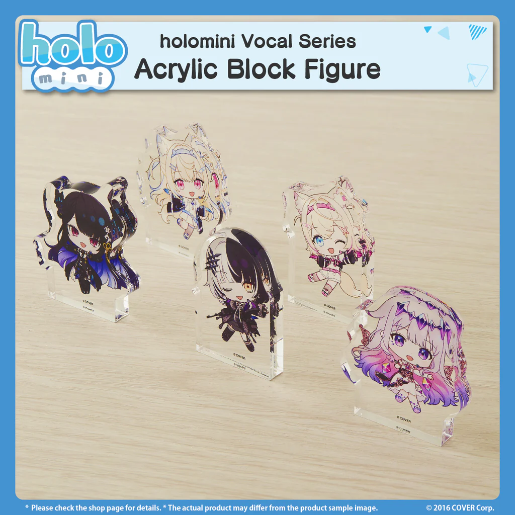 [Pre-order] holomini Vocal Series hololive English -Advent- - Acrylic Block Figure