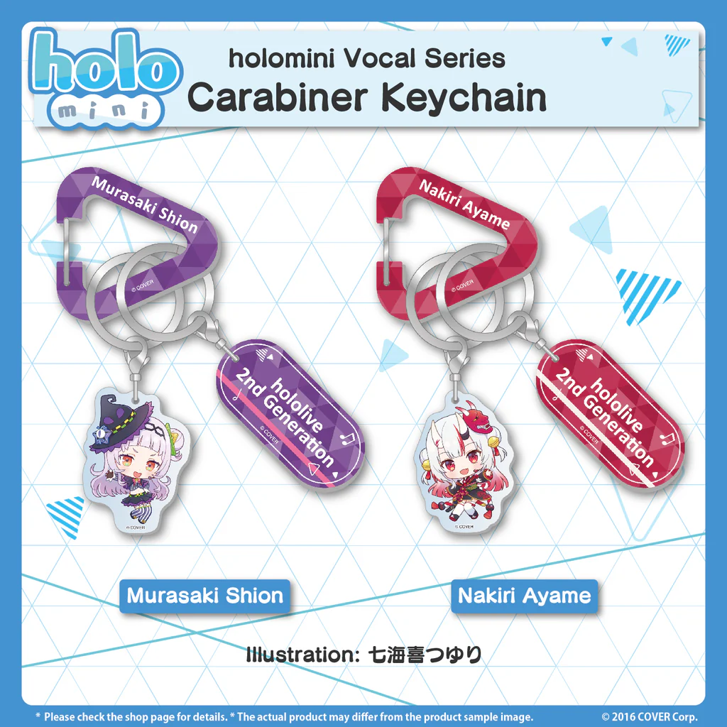 [Pre-order] holomini Vocal Series hololive 2nd Generation - Carabiner Keychain