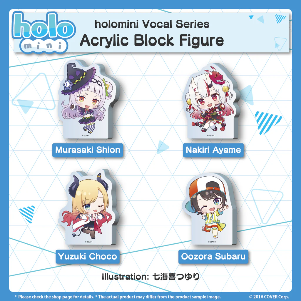 [Pre-order] holomini Vocal Series hololive 2nd Generation - Acrylic Block Figure