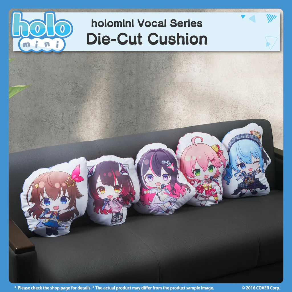 [Pre-order] holomini Vocal Series hololive Generation 0 - Die-Cut Cushion