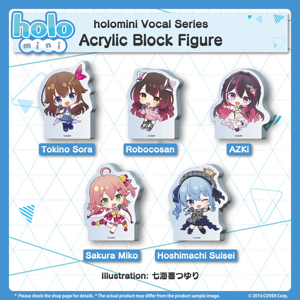 [Pre-order] holomini Vocal Series hololive Generation 0 - Acrylic Block Figure