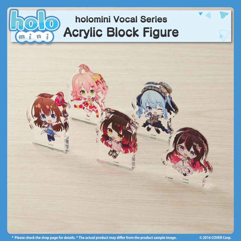 [Pre-order] holomini Vocal Series hololive Generation 0 - Acrylic Block Figure