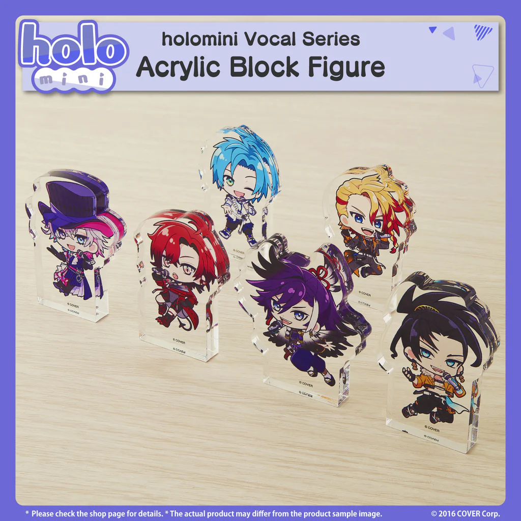 [Pre-order] holomini Vocal Series HOLOSTARS English -TEMPUS -  Acrylic Block Figure