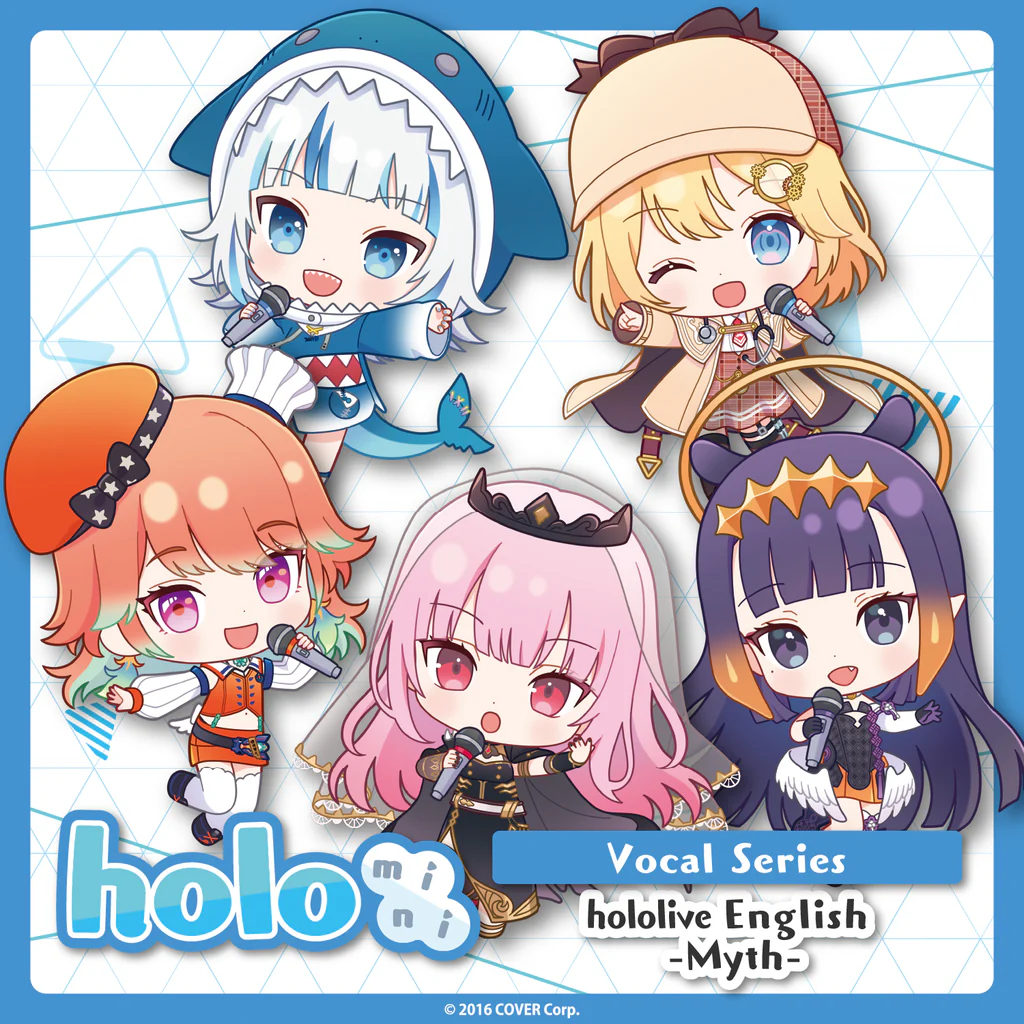 [Pre-order] holomini Vocal Series hololive English -Myth- - Die-Cut Cushion