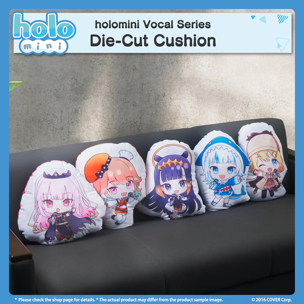 [Pre-order] holomini Vocal Series hololive English -Myth- - Die-Cut Cushion