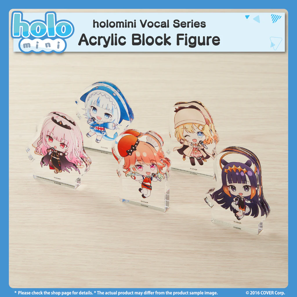 [Pre-order] holomini Vocal Series hololive English -Myth- - Acrylic Block Figure