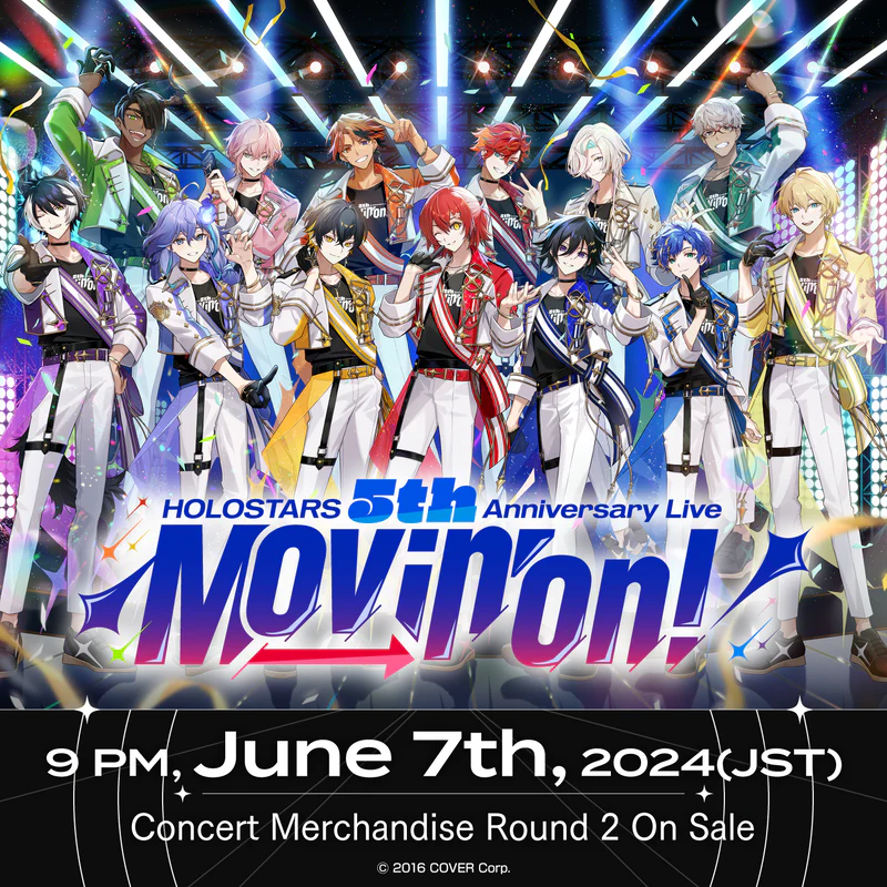 [Pre-order] HOLOSTARS 5th Anniversary Live -Movin’ On!-" Concert Merchandise (2nd) - Merch