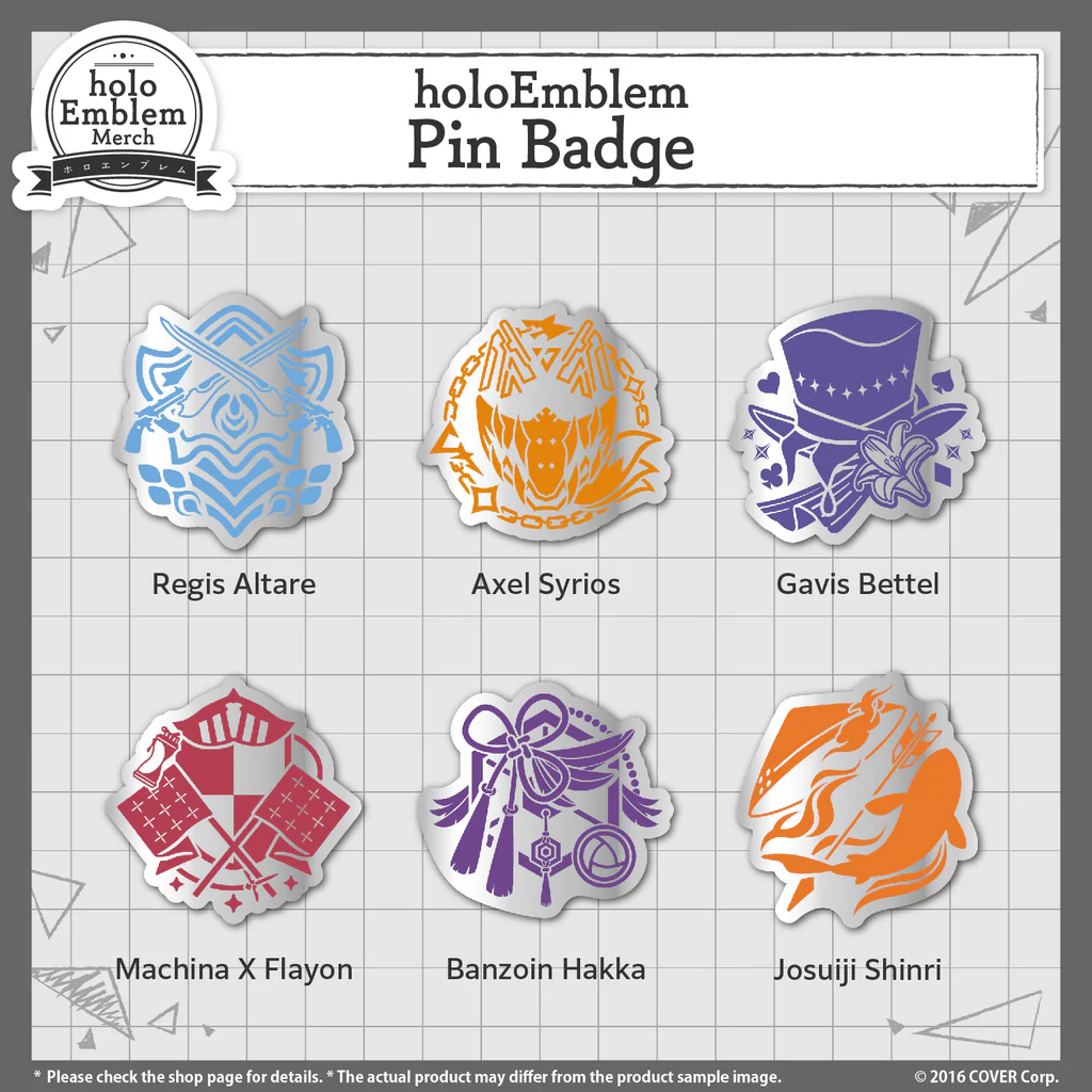 [Pre-order] HOLOSTARS English holoEmblem Pin Badge