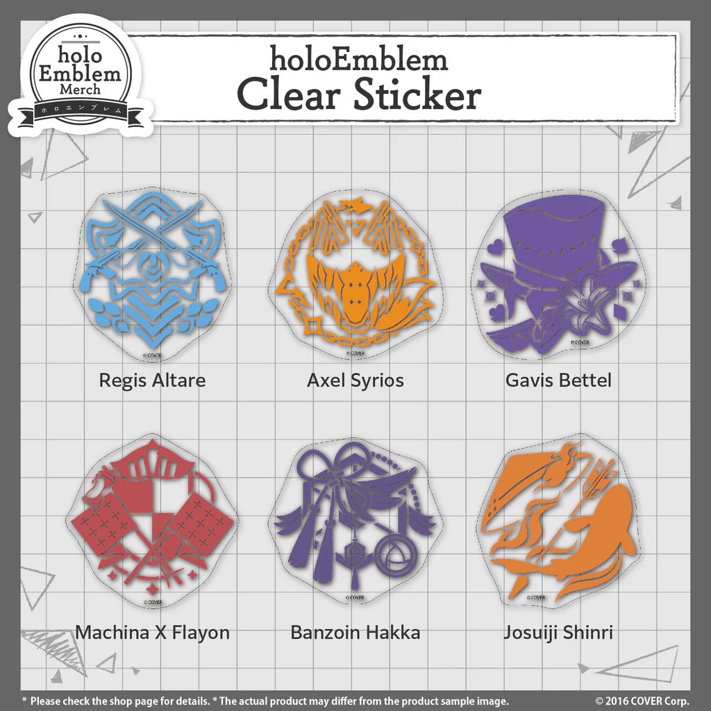 [Pre-order] HOLOSTARS English holoEmblem Clear Sticker