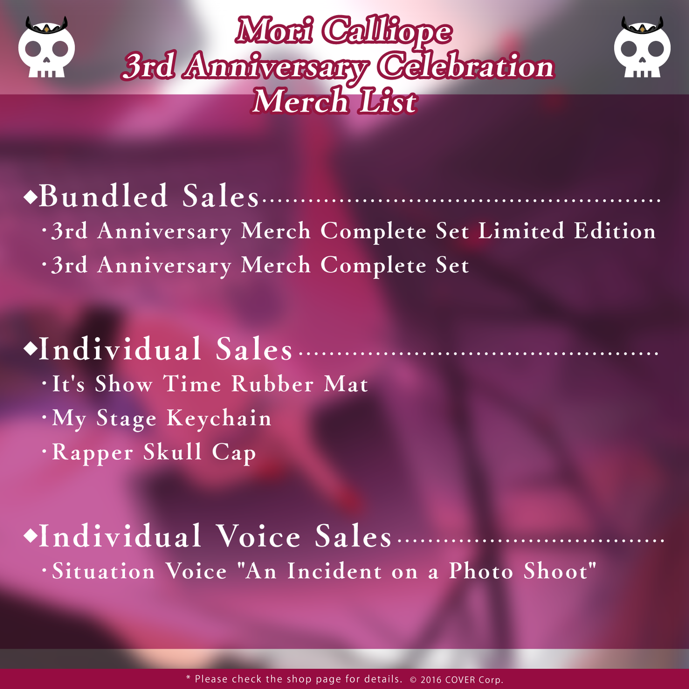 [Pre-order] Mori Calliope 3rd Anniversary Celebration