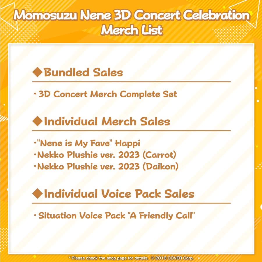 [Pre-order] Momosuzu Nene 3D Concert Celebration