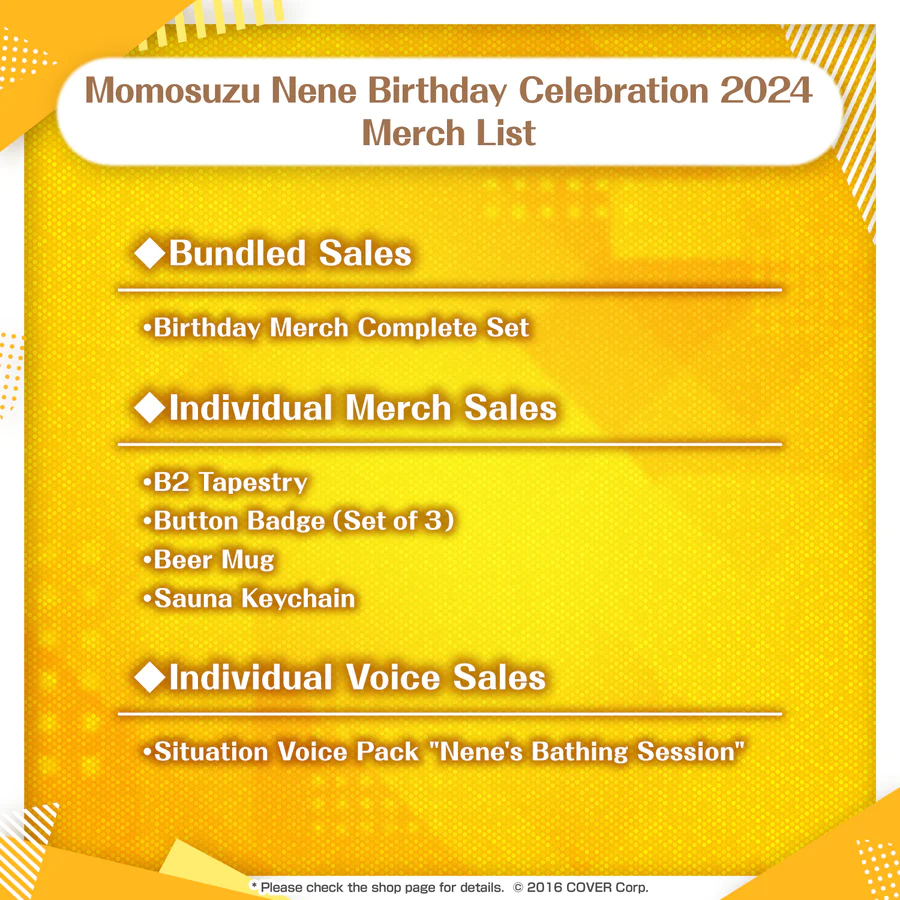 [Pre-order] Momosuzu Nene Birthday Celebration 2024