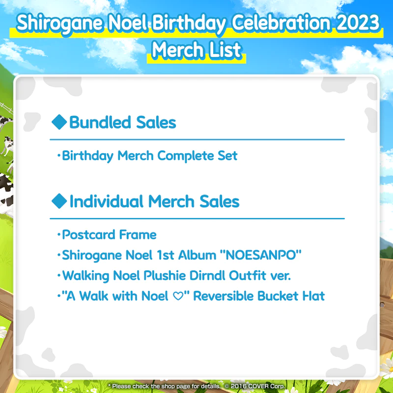 [Pre-order] Shirogane Noel Birthday Celebration 2023