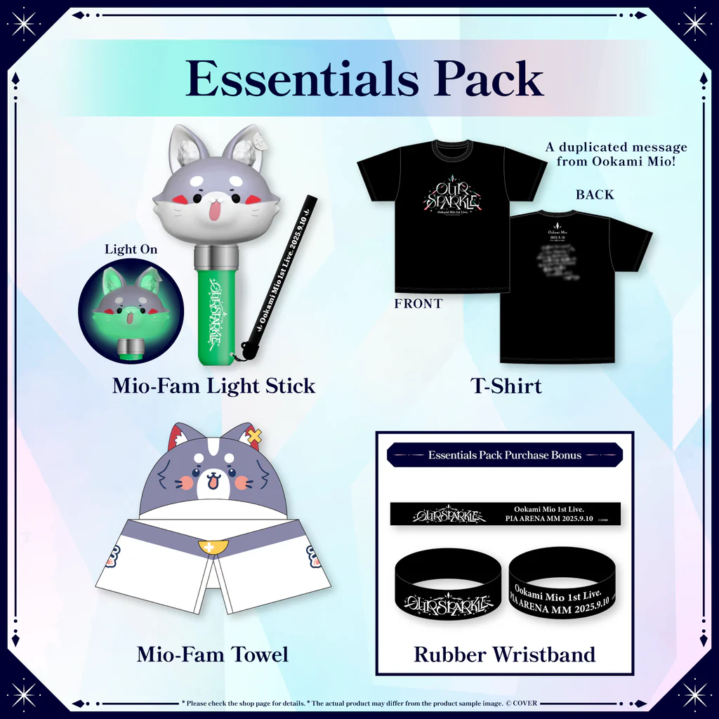 [Pre-order] Ookami Mio 1st Live. “Our Sparkle” Concert Merch - Advanced shipping