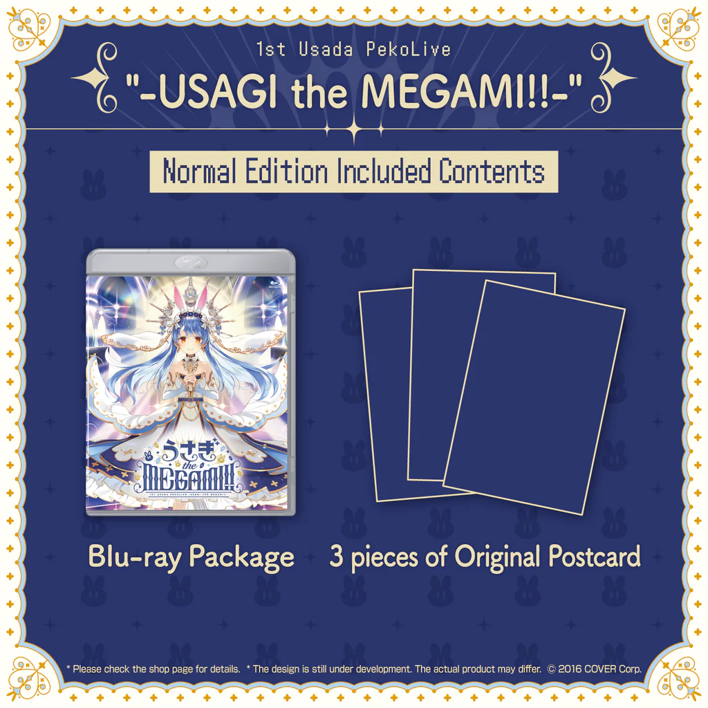 [Pre-order] 1st Usada PekoLive "-USAGI the MEGAMI!!-" Blu-ray
