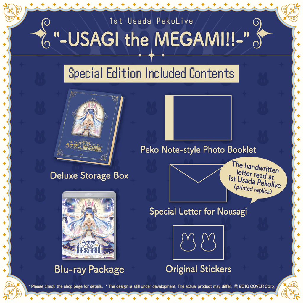 [Pre-order] 1st Usada PekoLive "-USAGI the MEGAMI!!-" Blu-ray