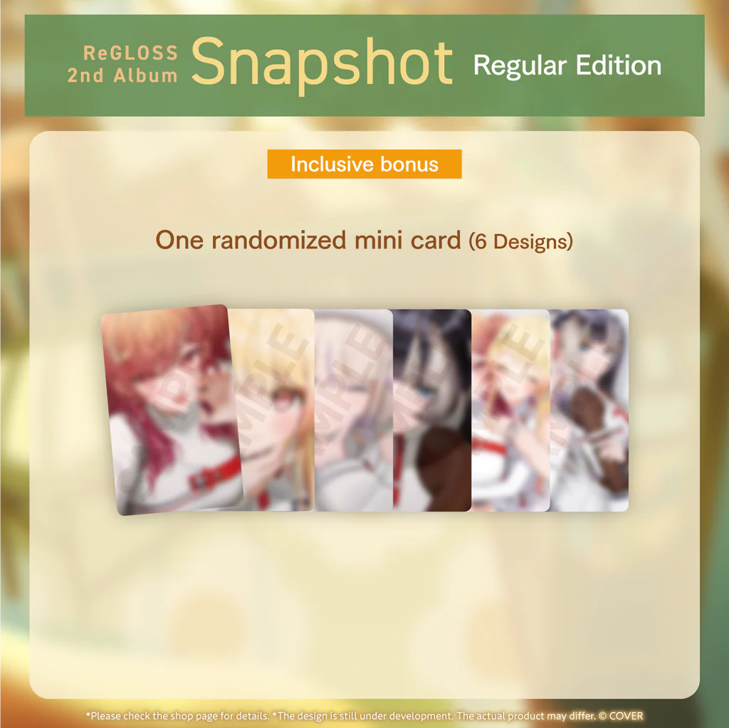 [Pre-order] ReGLOSS 2nd Album "Snapshot" Regular Edition