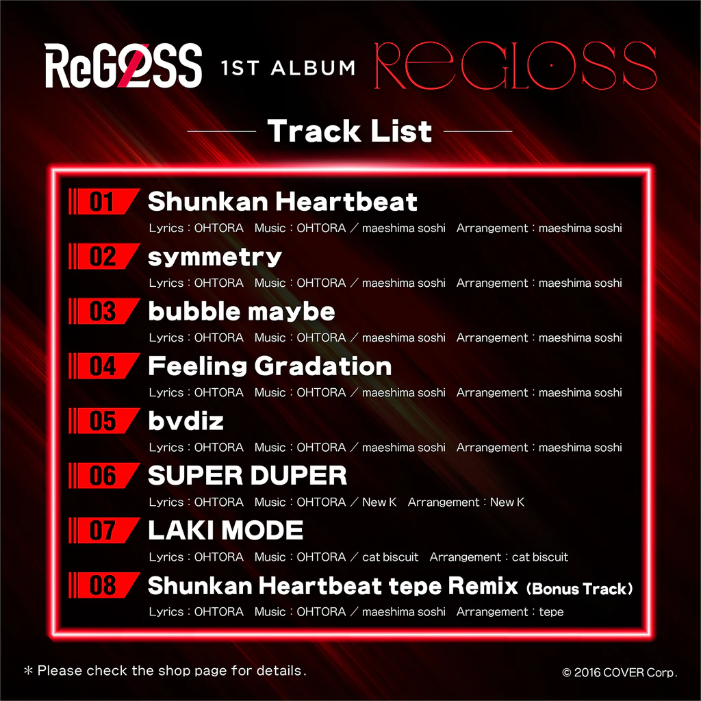 [Pre-order] ReGLOSS 1st Album "ReGLOSS" Regular Edition