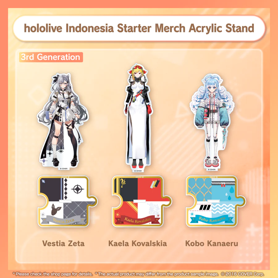 [Pre-order]hololive Indonesia Starter Merch Acrylic Stand