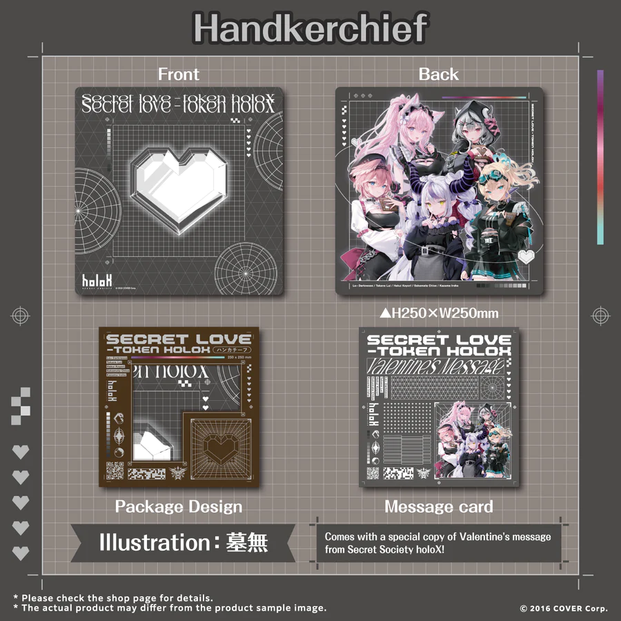 [Pre-order] Secret Love-Token holoX - Handkerchief