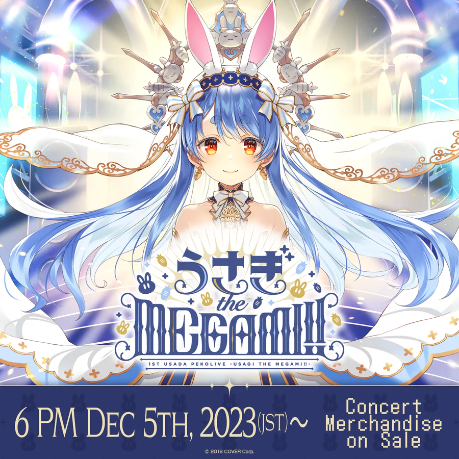 [Pre-order] 1st Usada PekoLive -USAGI the MEGAMI!!- Concert Merchandise (Rerun)