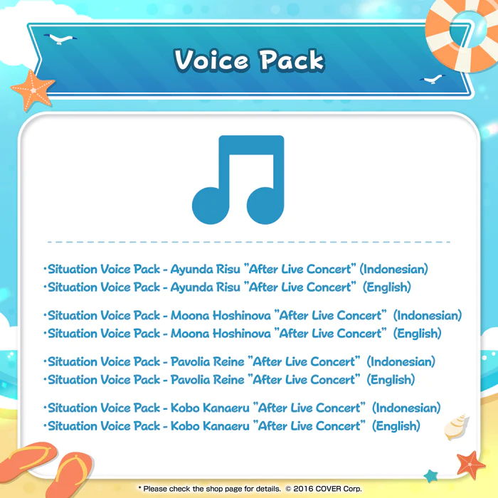 [Pre-order] hololive Indonesia "All Aboard! viv:ID CRUISE" Special Merchandise