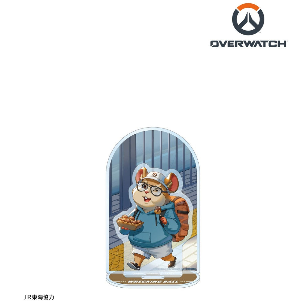 [Pre-order] "Overwatch" Original Illustration Wrecking Ball Travel Ver. Extra Large Acrylic Stand