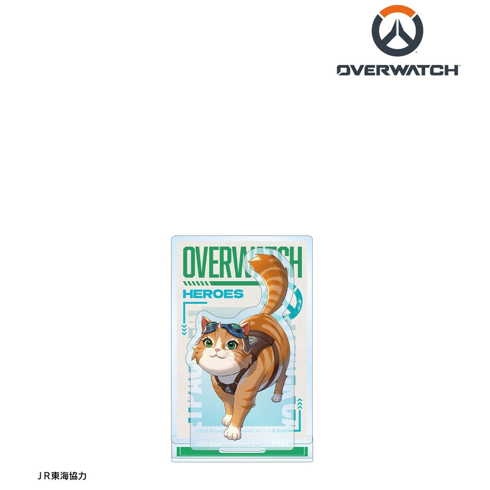 [Pre-order] "Overwatch" Original Illustration Jetpack Cat Travel Ver. Big Acrylic Stand