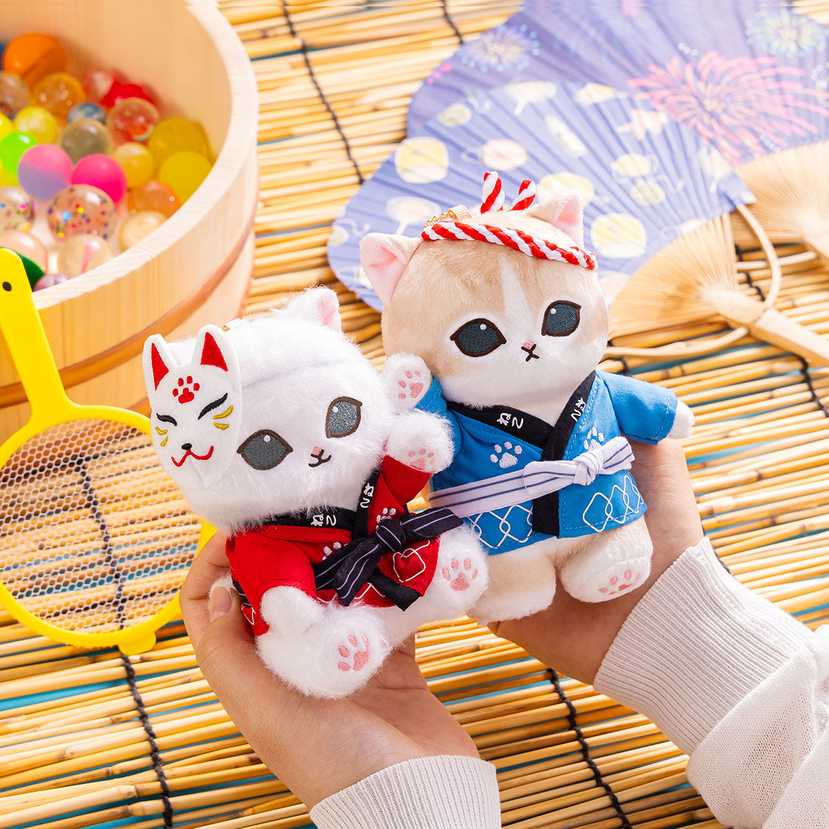 [Pre-order] mofusand Wasshoi! Festival Meow Plush Mascot - Red Happi Coat