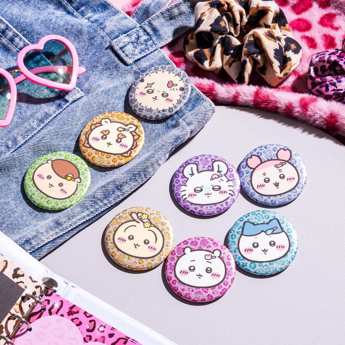 [Pre-order] Chiikawa Trading Glittery Can Badges