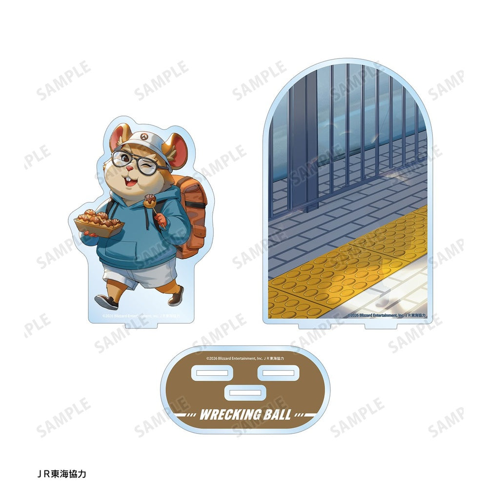 [Pre-order] "Overwatch" Original Illustration Wrecking Ball Travel Ver. Extra Large Acrylic Stand