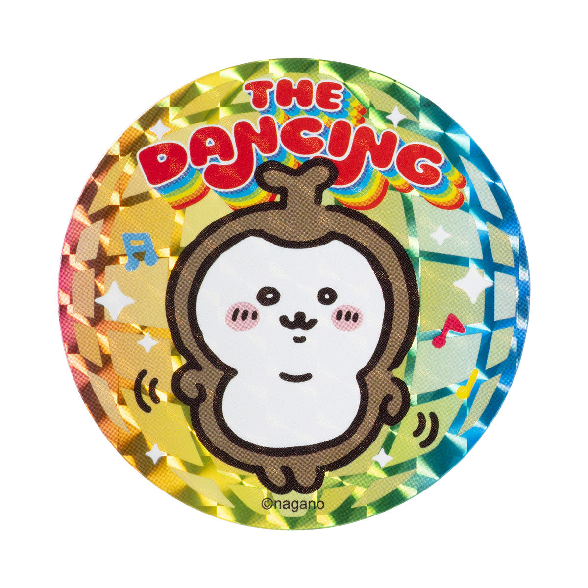 [Pre-order] "Chiikawa" Chiikawa Beetle Hologram Sticker - A size that can be applied to smartphones - Dancing