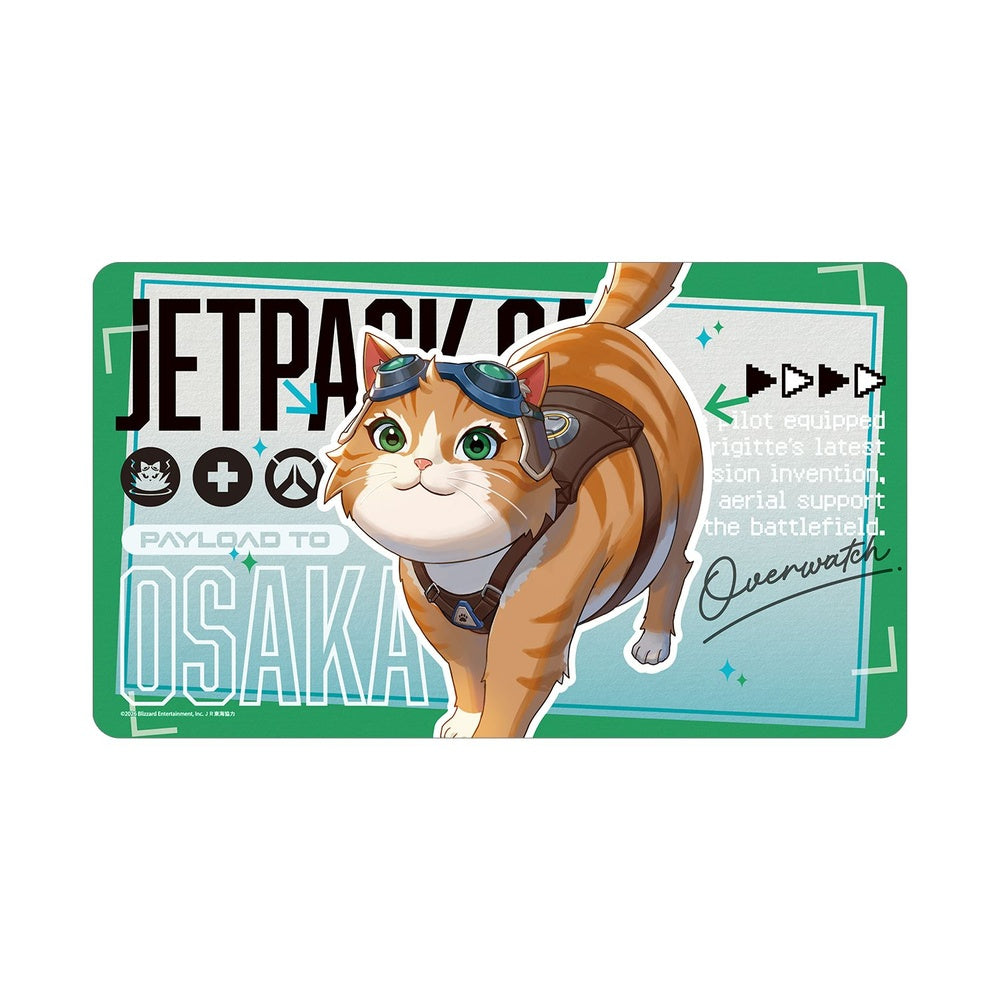 [Pre-order] "Overwatch" Original Illustration Jetpack Cat Travel Ver. Multi Desk Mat