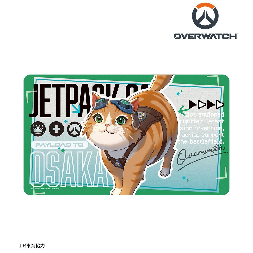 [Pre-order] "Overwatch" Original Illustration Jetpack Cat Travel Ver. Multi Desk Mat
