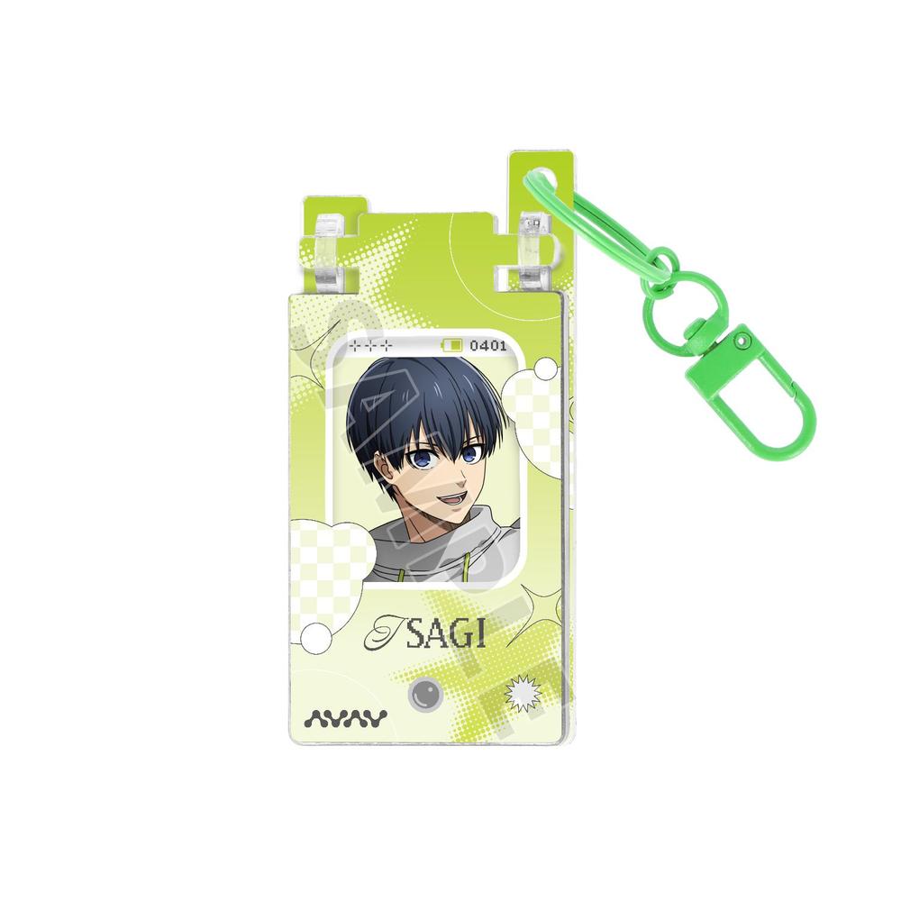 [Pre-order] "Blue Lock" Original Illustration Isagi Yoichi Monotone Street Fashion Ver. Feature Phone Style Acrylic Key Chain