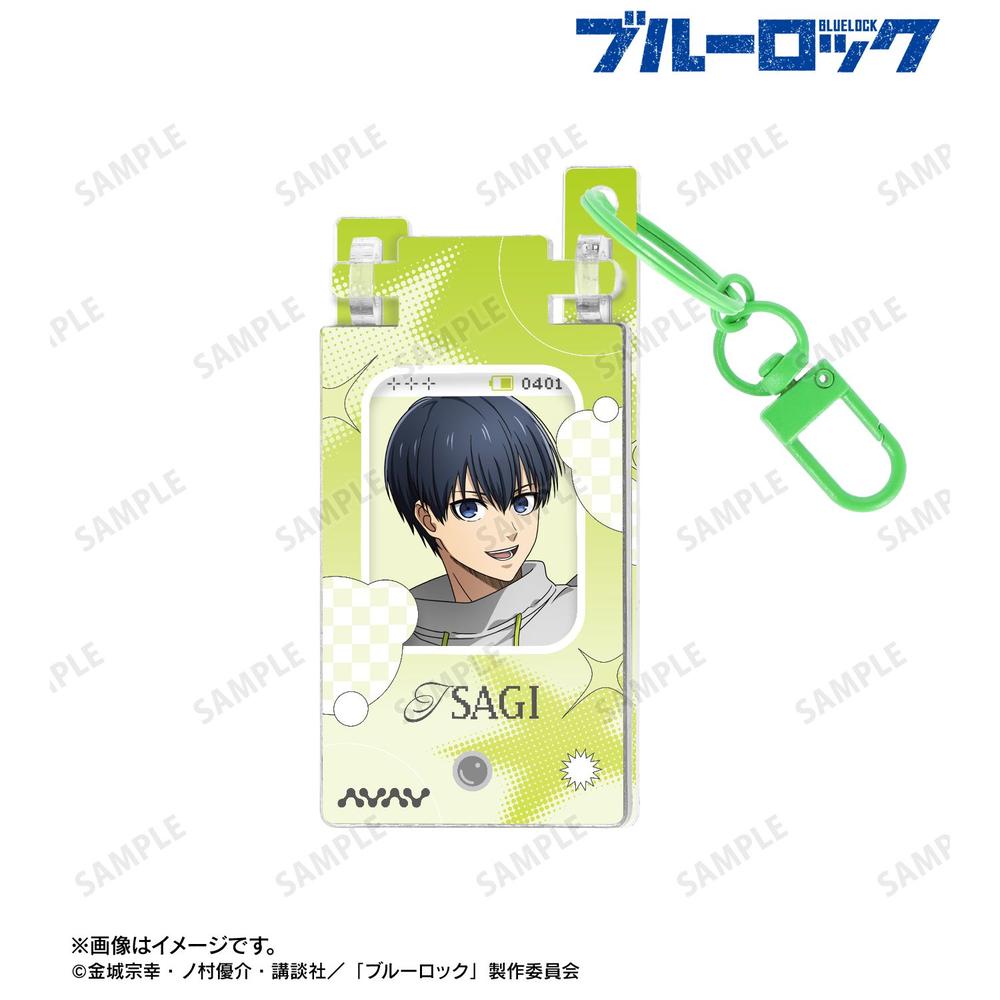 [Pre-order] "Blue Lock" Original Illustration Isagi Yoichi Monotone Street Fashion Ver. Feature Phone Style Acrylic Key Chain