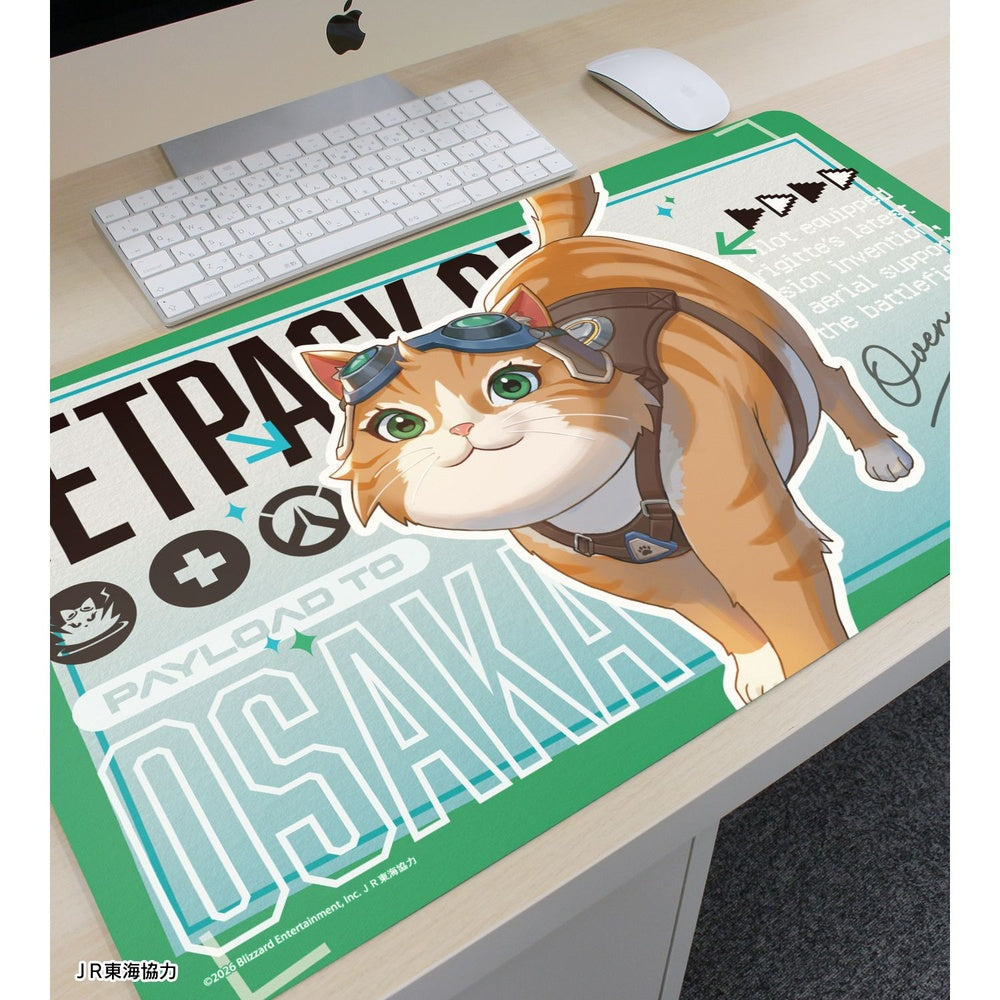 [Pre-order] "Overwatch" Original Illustration Jetpack Cat Travel Ver. Multi Desk Mat