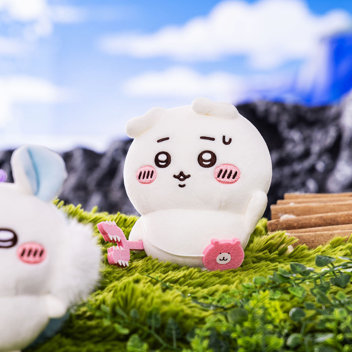 [Pre-order] "Chiikawa" Chiikawa Movie Plush Mascot - Chiikawa with elongated ears