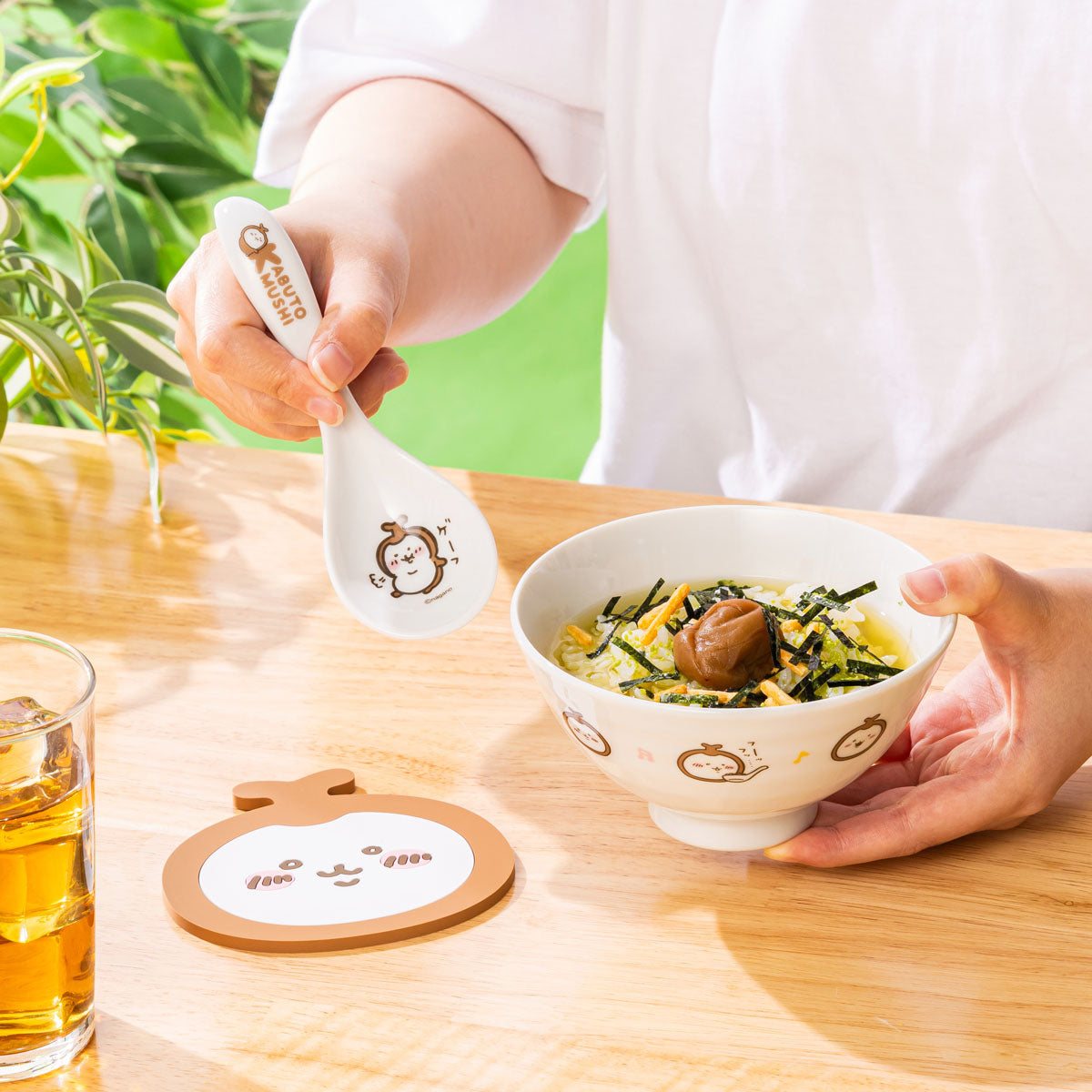 [Pre-order] "Chiikawa" Chiikawa Beetle Rice Bowl and Spoon Set