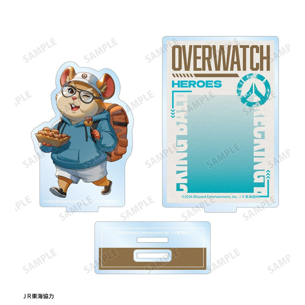 [Pre-order] "Overwatch" Original Illustration Wrecking Ball Travel Ver. Big Acrylic Stand