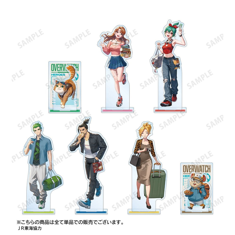 [Pre-order] "Overwatch" Original Illustration D.Va Travel Ver. Big Acrylic Stand