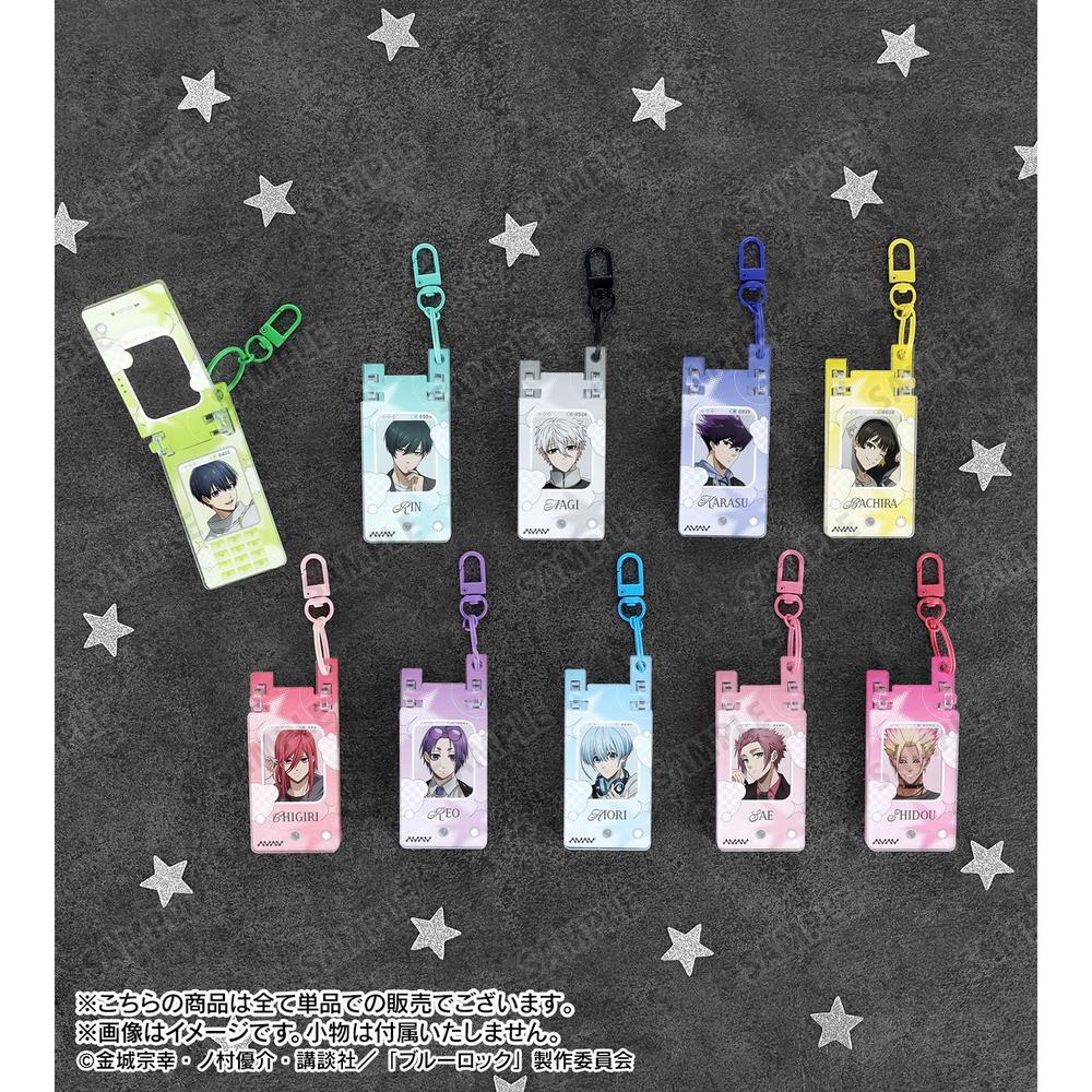 [Pre-order] "Blue Lock" Original Illustration Itoshi Sae Monotone Street Fashion Ver. Feature Phone Style Acrylic Key Chain